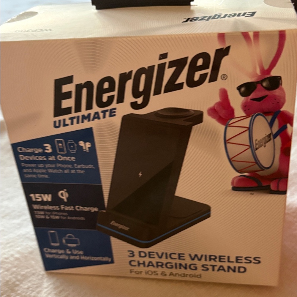 Energizer Black 3 Device Wireless Charging Stand